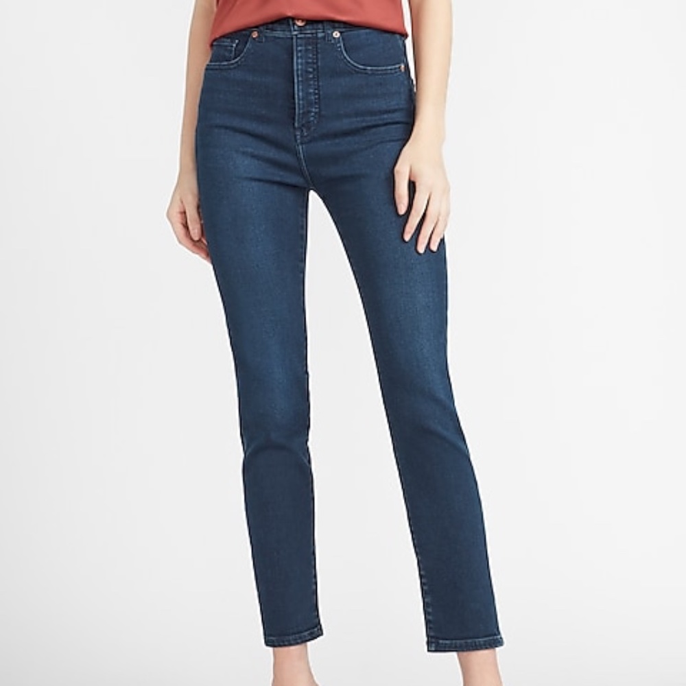 Express High Rise Slim Ankle Jeans